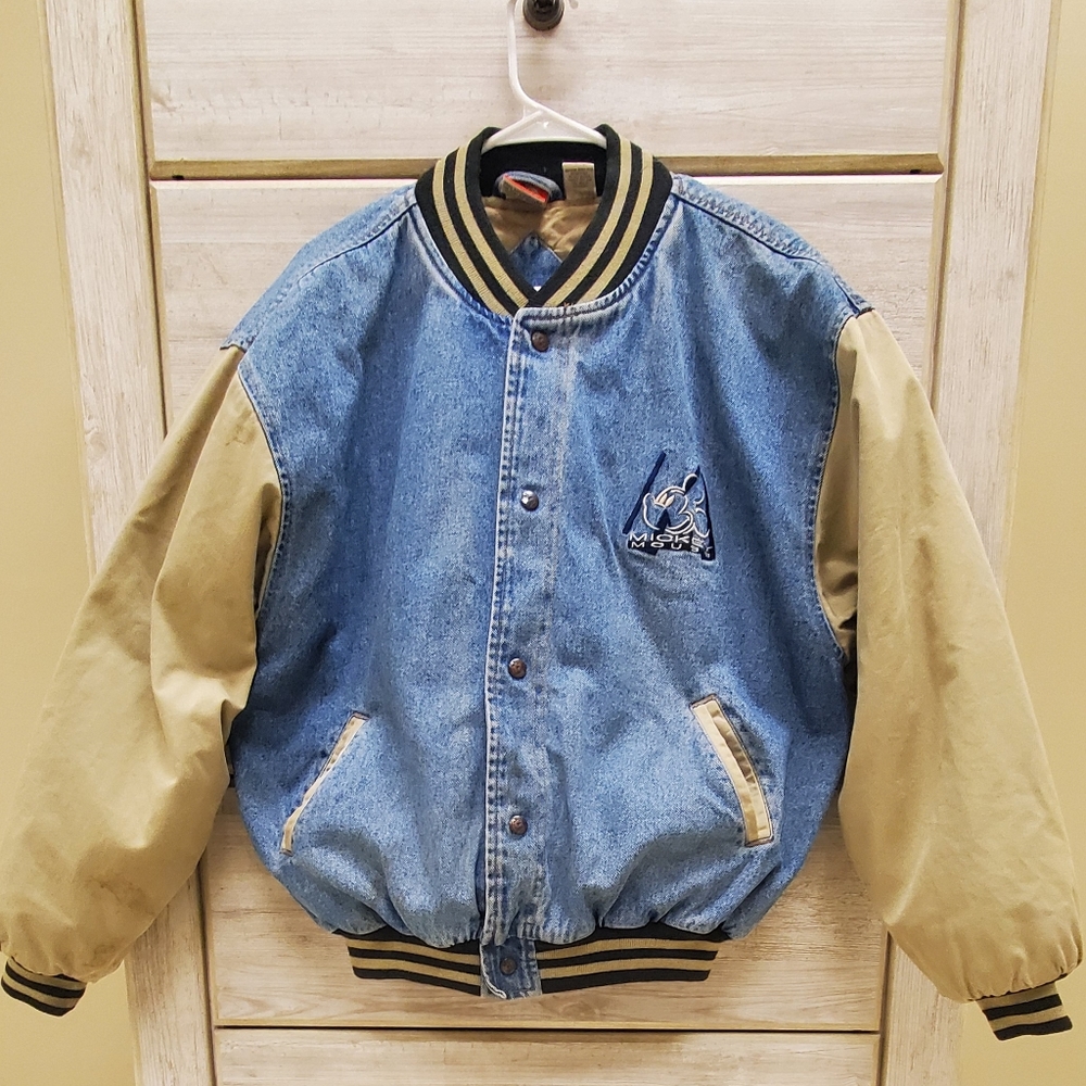 Disney, Mickey, Inc Vintage Jean Bomber Jacket